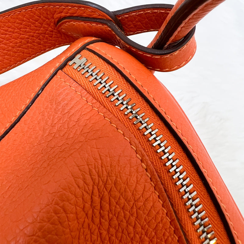 Hermes Lindy 30 in Feu Clemence Leather and PHW