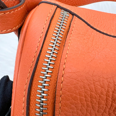 Hermes Lindy 30 in Feu Clemence Leather and PHW