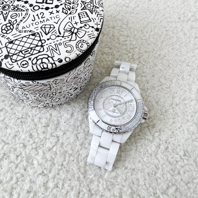 Chanel Limited Edition J12 J12.20 38mm Watch in White Ceramic Bracelet and Automatic Movement