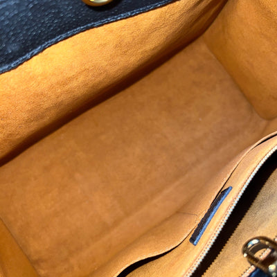 LV Onthego MM Tote in Black Giant Monogram Empreinte Leather and GHW