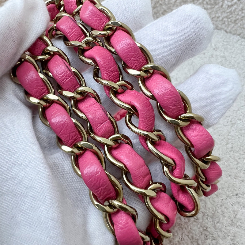 Chanel Classic Mini Rectangle Flap Bag in Pink Tweed and LGHW (Model: A69900)