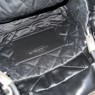 [Unused - Full set - 2024] Chanel 22 Mini Hobo Handbag in Black Shiny Calfskin and SHW
