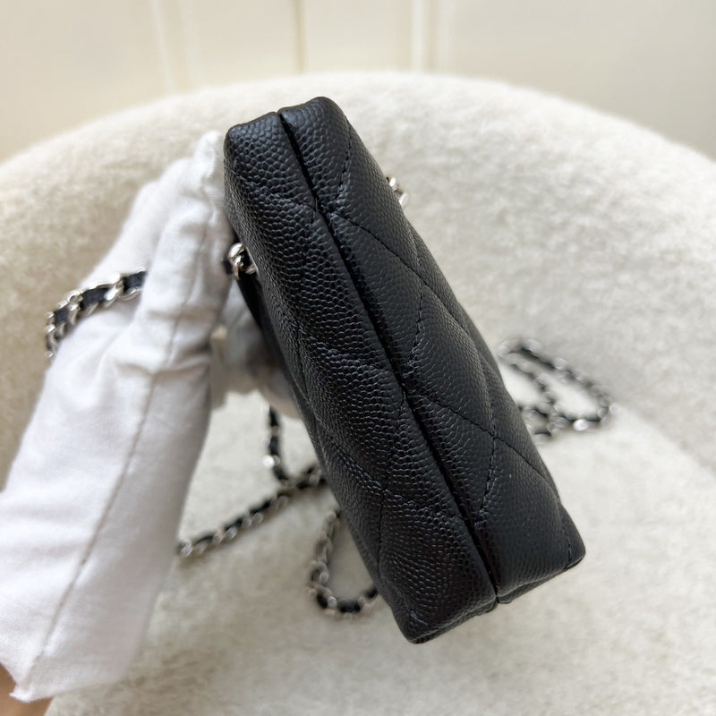 Chanel 25C Mini Clutch with Chain in Black Caviar and SHW (Model: AP4417)