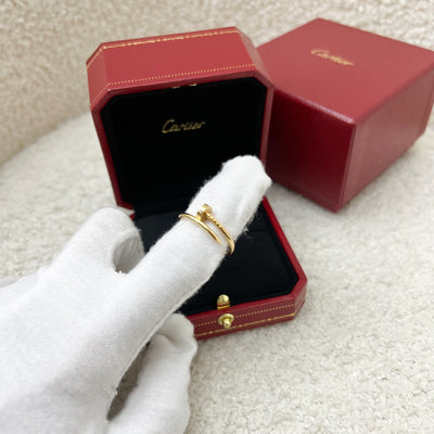 Cartier Juste Un Clou JUC Small Model Ring in 18K Yellow Gold Sz 59