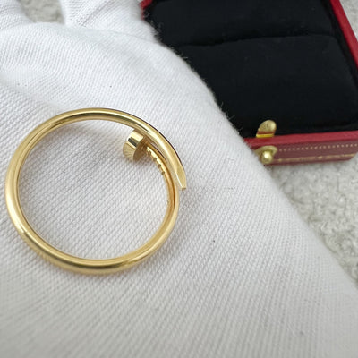 Cartier Juste Un Clou JUC Small Model Ring in 18K Yellow Gold Sz 59