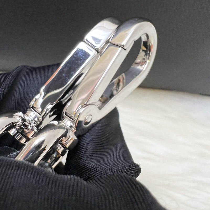 Fendi Lui Large Shoulder Bag in Black Grained Leather and SHW