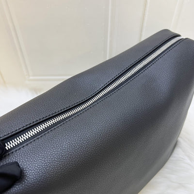 Fendi Lui Large Shoulder Bag in Black Grained Leather and SHW