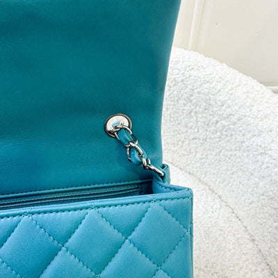 Chanel Classic Mini Rectangle Flap in 14S Turquoise Lambskin and SHW