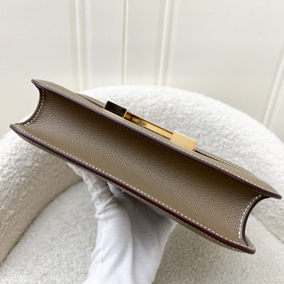 Hermes Constance 24 (Mirror Version) in Etoupe Epsom Leather and RGHW