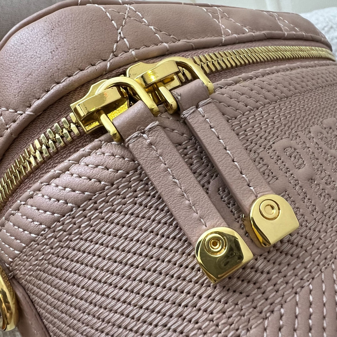 Dior Small DiorTravel Vanity Case in Nude Pink Calfskin and GHW