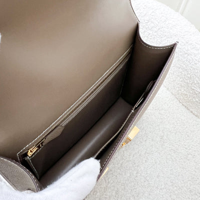 Hermes Constance 24 (Mirror Version) in Etoupe Epsom Leather and RGHW