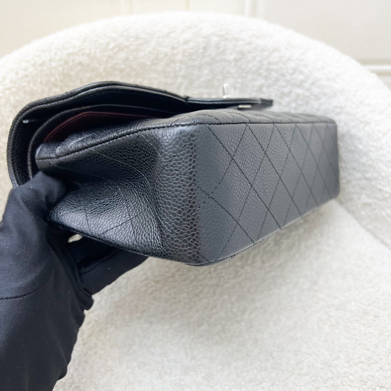 Chanel Small Classic Flap CF in Black Caviar and SHW