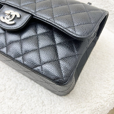 Chanel Small Classic Flap CF in Black Caviar and SHW
