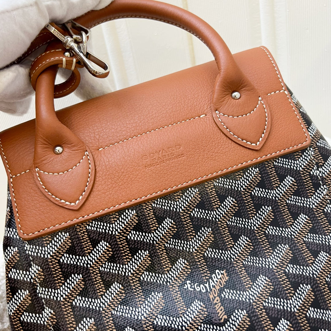 Goyard Le Sac Alpin Mini Backpack in Black Signature Goyardine Canvas – Brands Lover