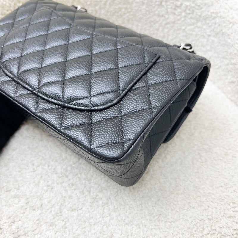 Chanel Small Classic Flap CF in Black Caviar and SHW