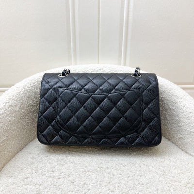 Chanel Small Classic Flap CF in Black Caviar and SHW