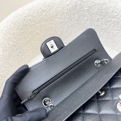 Chanel Small Classic Flap CF in Black Caviar and SHW
