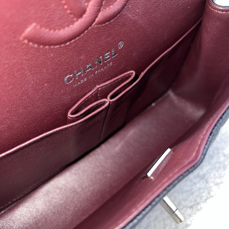 Chanel Small Classic Flap CF in Black Caviar and SHW