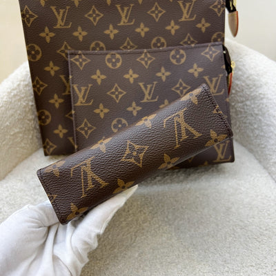 LV Trio Toilet Pouch in Monogram Canvas and Pink Interior and GHW (Model: M47195)