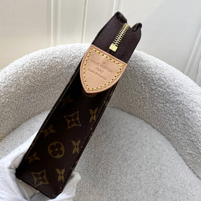 LV Trio Toilet Pouch in Monogram Canvas and Pink Interior and GHW (Model: M47195)