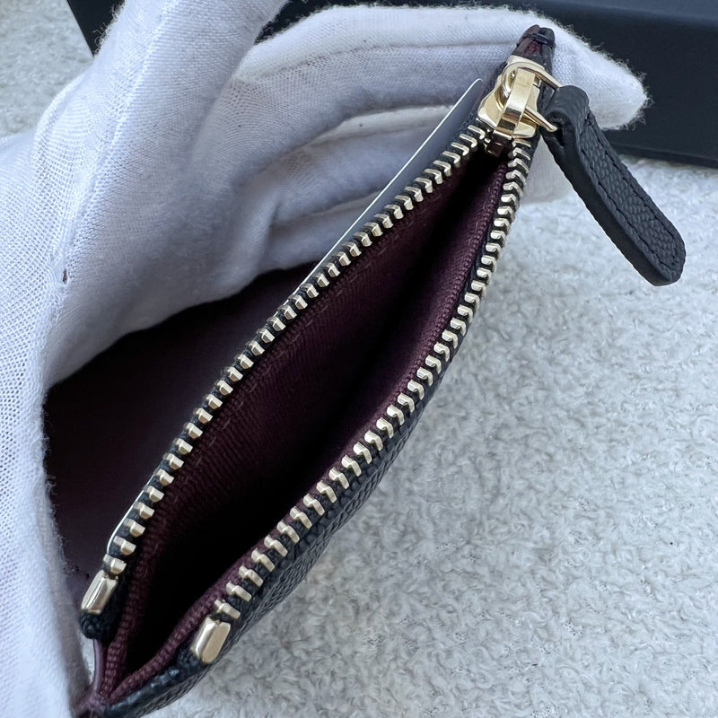 Chanel Classic Bifold Wallet in Black Caviar and LGHW