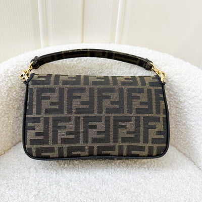 Fendi Baguette Mini with Strap in Jacquard FF Fabric and LGHW