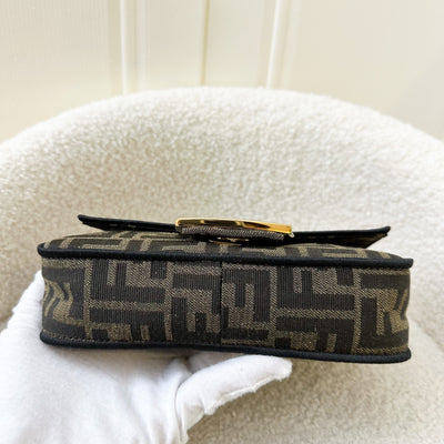 Fendi Baguette Mini with Strap in Jacquard FF Fabric and LGHW