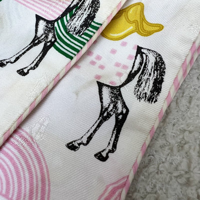 Hermes Pair of Twillies in Garde Robe Pop 100% Silk