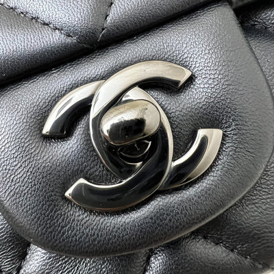 Chanel So Black Classic Mini Rectangle Flap in Black Lambskin and Black HW (Model: A69900)