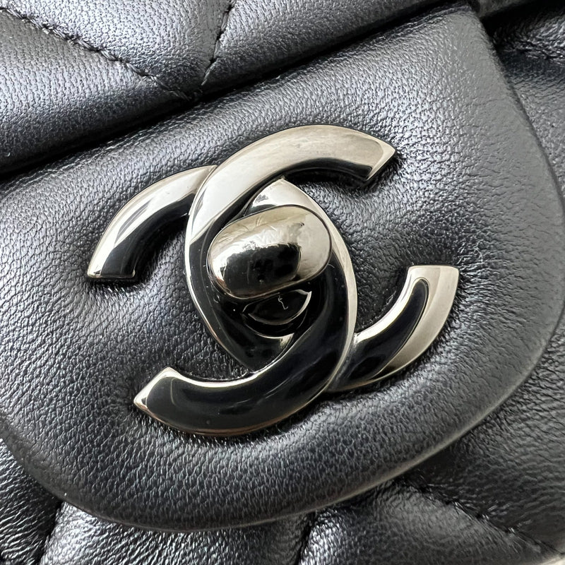 Chanel So Black Classic Mini Rectangle Flap in Black Lambskin and Black HW (Model: A69900)