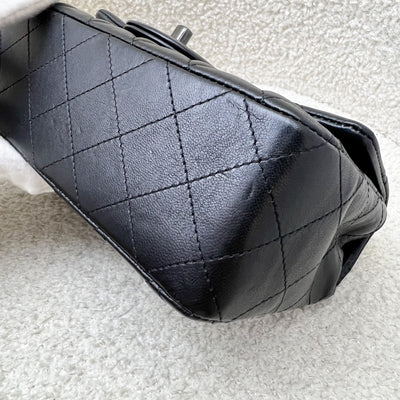 Chanel So Black Classic Mini Rectangle Flap in Black Lambskin and Black HW (Model: A69900)
