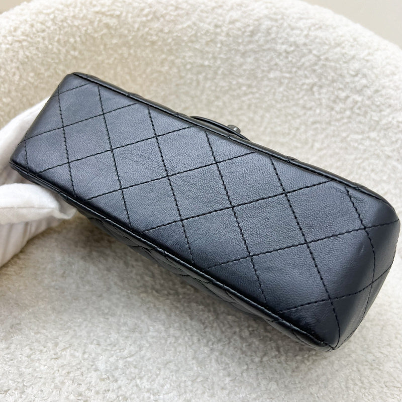 Chanel So Black Classic Mini Rectangle Flap in Black Lambskin and Black HW (Model: A69900)
