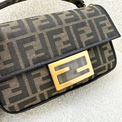 Fendi Baguette Mini with Strap in Jacquard FF Fabric and LGHW