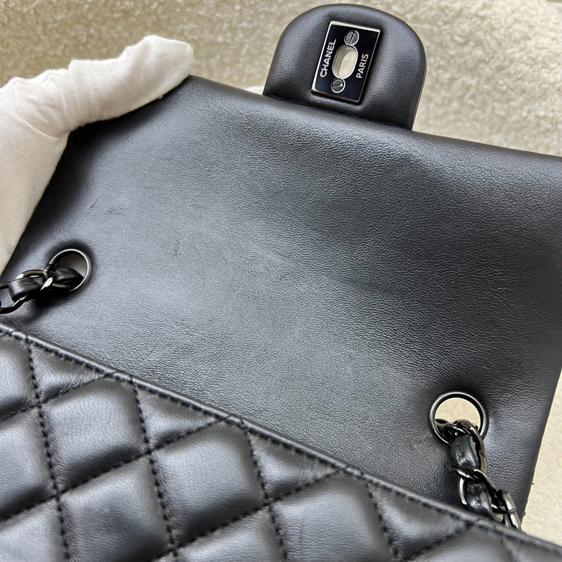 Chanel So Black Classic Mini Rectangle Flap in Black Lambskin and Black HW (Model: A69900)