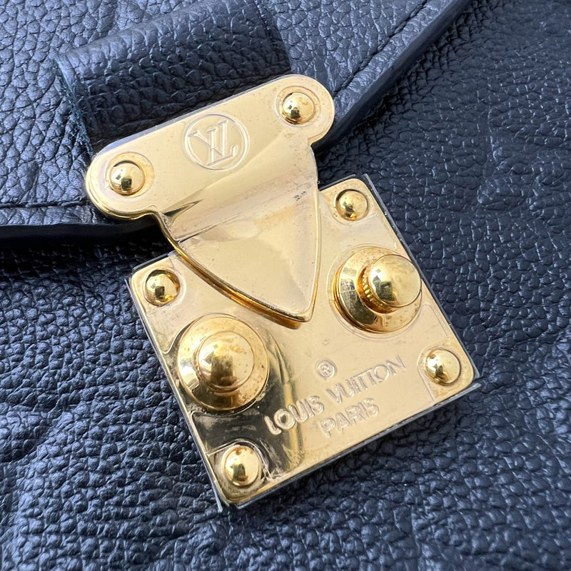 LV Pochette Metis in Black Monogram Empreinte Leather and GHW