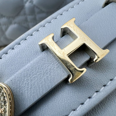 Dior Lady Dior My ABCDior Small Bag in Blue Lambskin and LGHW