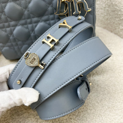 Dior Lady Dior My ABCDior Small Bag in Blue Lambskin and LGHW