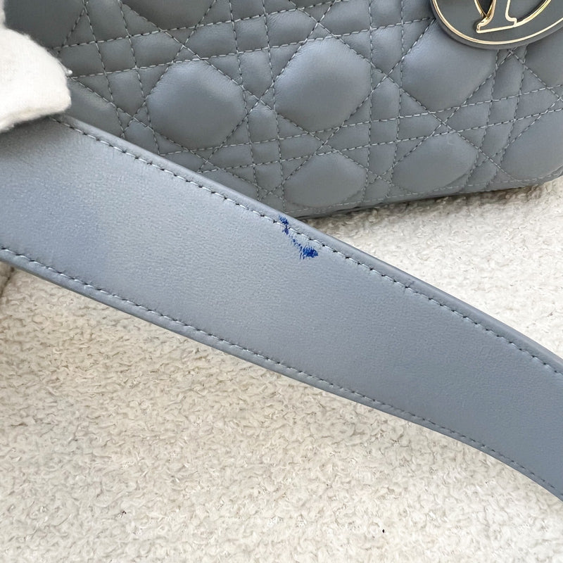 Dior Lady Dior My ABCDior Small Bag in Blue Lambskin and LGHW