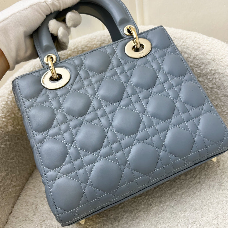 Dior Lady Dior My ABCDior Small Bag in Blue Lambskin and LGHW