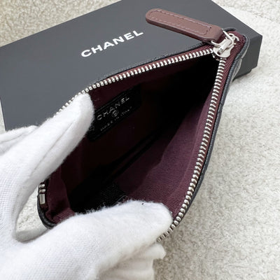 Chanel Mini O-Case / Pouch in Black Caviar and SHW (Model: A82365)