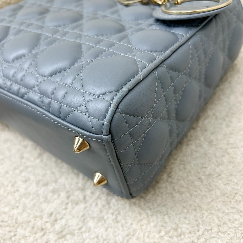 Dior Lady Dior My ABCDior Small Bag in Blue Lambskin and LGHW