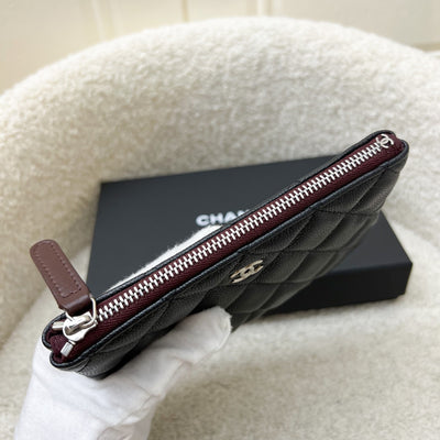 Chanel Mini O-Case / Pouch in Black Caviar and SHW (Model: A82365)