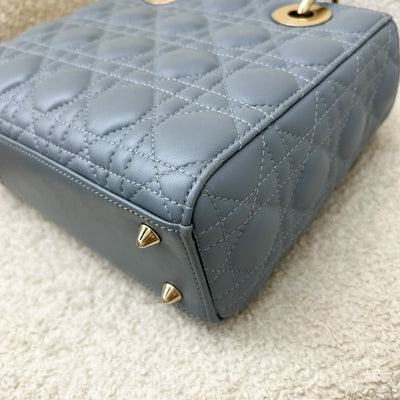 Dior Lady Dior My ABCDior Small Bag in Blue Lambskin and LGHW