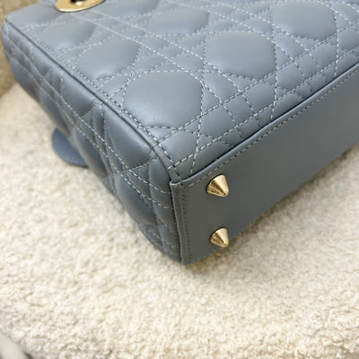 Dior Lady Dior My ABCDior Small Bag in Blue Lambskin and LGHW