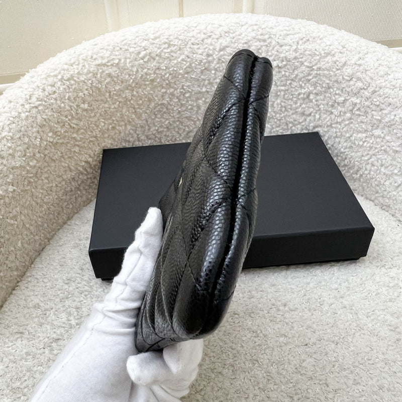 Chanel Mini O-Case / Pouch in Black Caviar and SHW (Model: A82365)