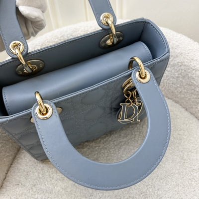 Dior Lady Dior My ABCDior Small Bag in Blue Lambskin and LGHW