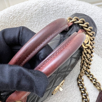 Chanel Castle Rock Flap in Black Glossy Distressed Calfskin and AGHW