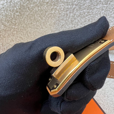 Hermes Kelly 18 Belt in Gold Epsom Leather and Rose Gold HW