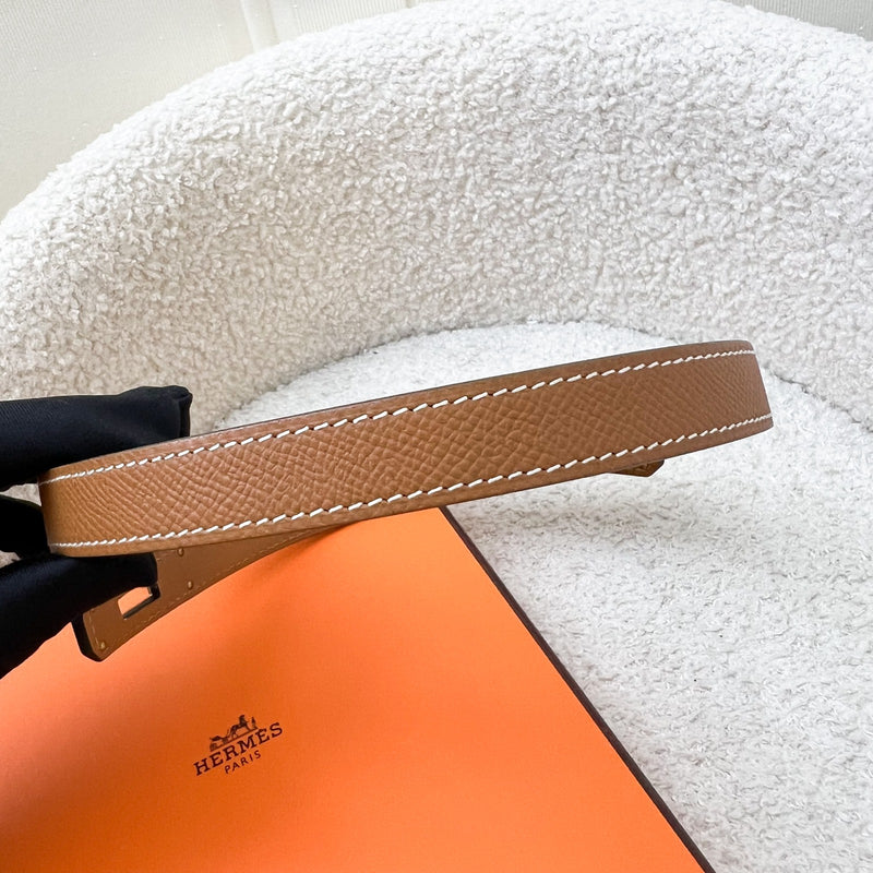 Hermes Kelly 18 Belt in Gold Epsom Leather and Rose Gold HW