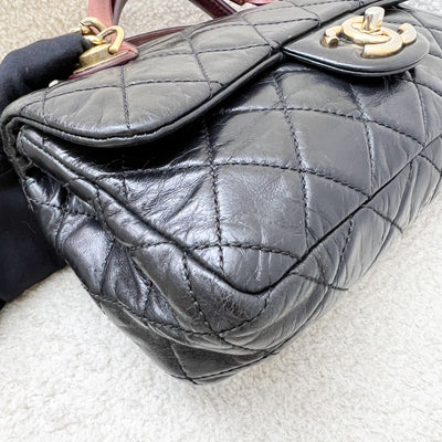 Chanel Castle Rock Flap in Black Glossy Distressed Calfskin and AGHW